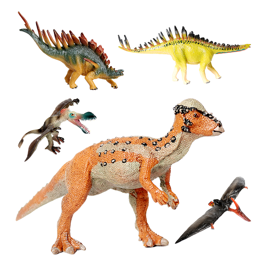 Model Kit Jurassic Park - Mainan dinosaurus pterosaurus T Rex, mainan
