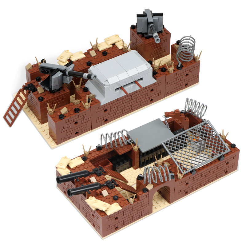 Model Kit Gunpla - Laris WW2 Kit Bangunan Model Bunker