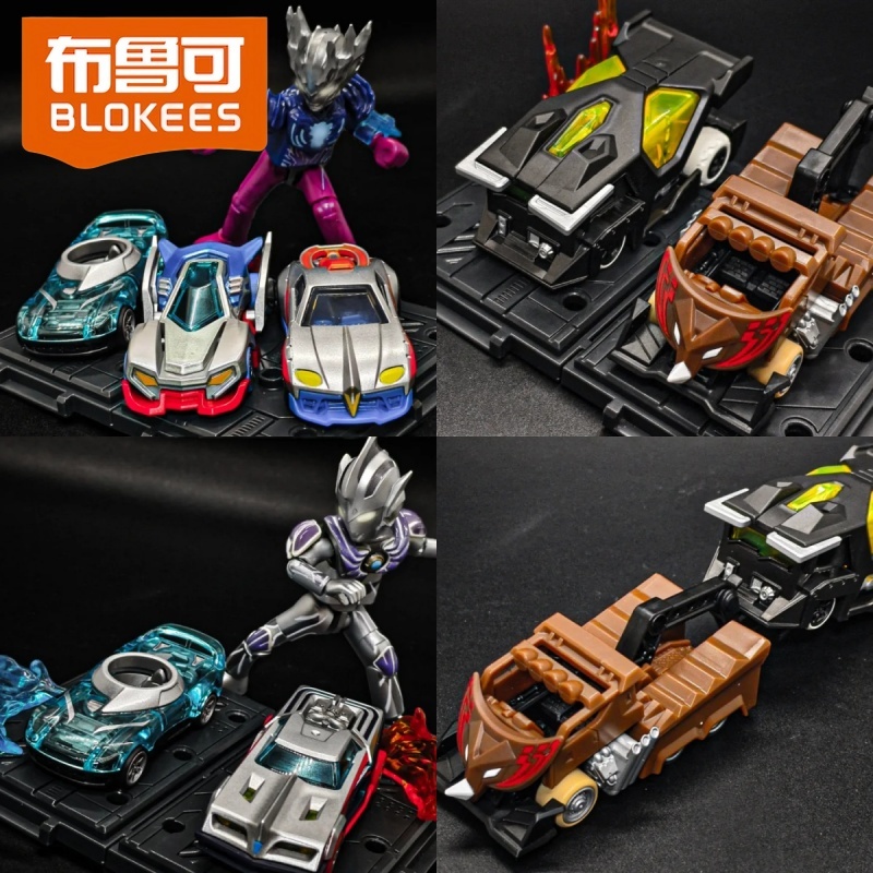 Model Kit Ultraman Zero - Blokees Ultraman Blok Bangunan Transformable Mystery