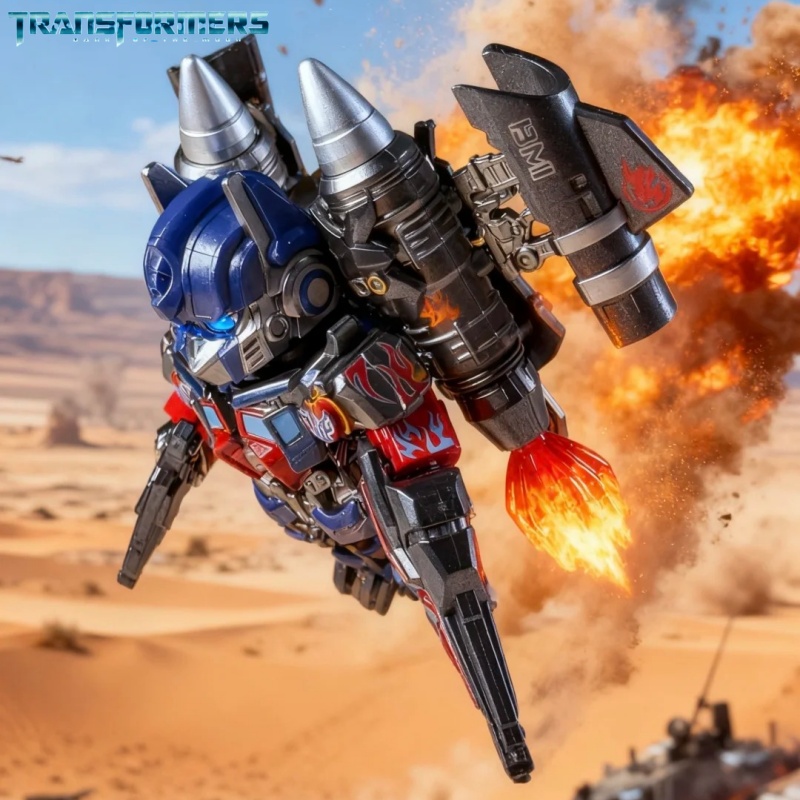 Model Kit Optimus Prime - Optimus Prime Jetpack Transformers Blok Partikel