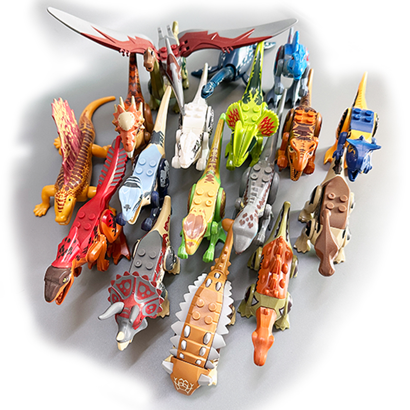Model Kit Jurassic Park - Set Blok Bangunan Dinosaurus Jurassic Mainan