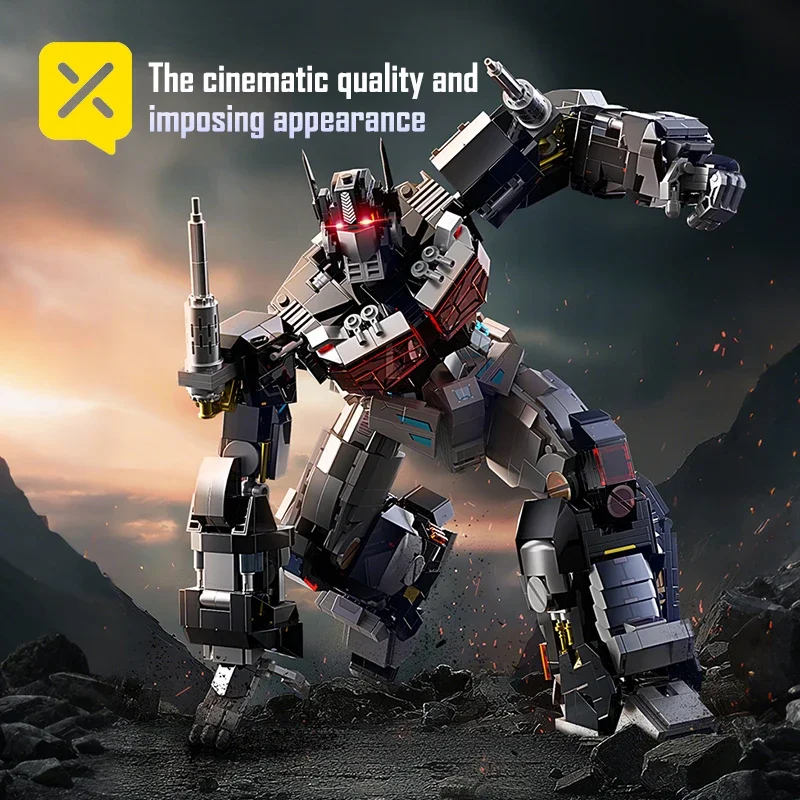 Model Kit Optimus Prime - Optimus Prime Knight Transformer Robot Blok