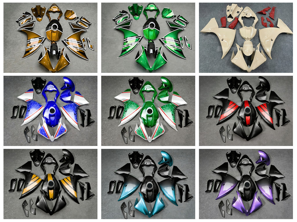 Model Kit Yamaha R1 - 4 Kit Deflektor Udara ABS Baru