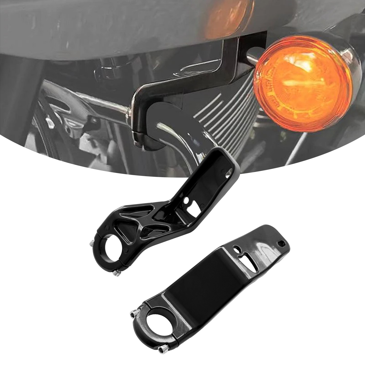 Model Kit Harley Davidson - Kit Braket Penyangga Fairing Depan Untuk