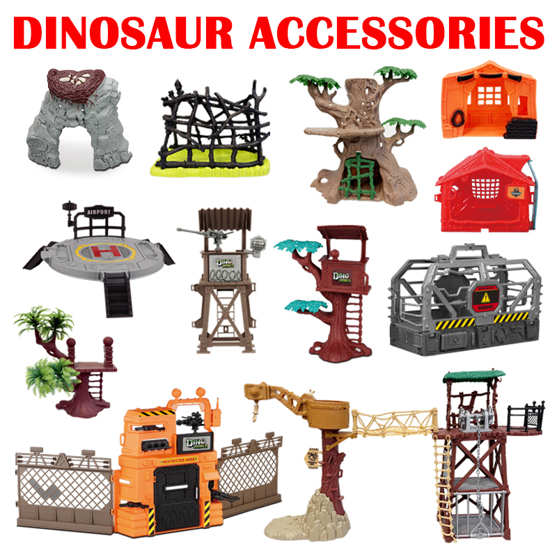 Model Kit Jurassic Park - Mainan Dekorasi Adegan Dunia Jurassic Dinosaurus