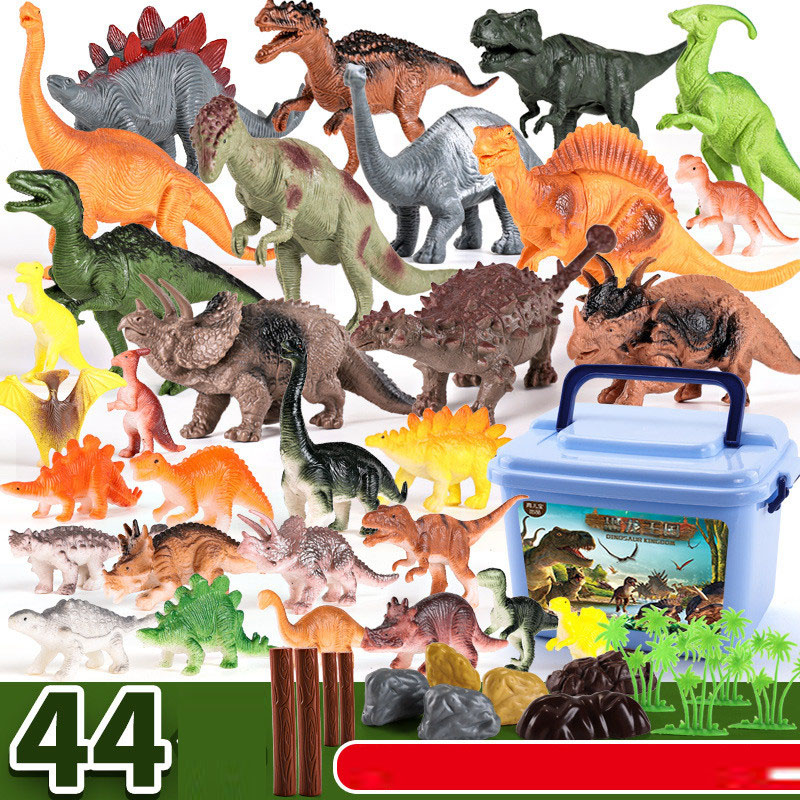 Model Kit Jurassic Park - 44 buah Set simulasi dinosaurus Jurassic