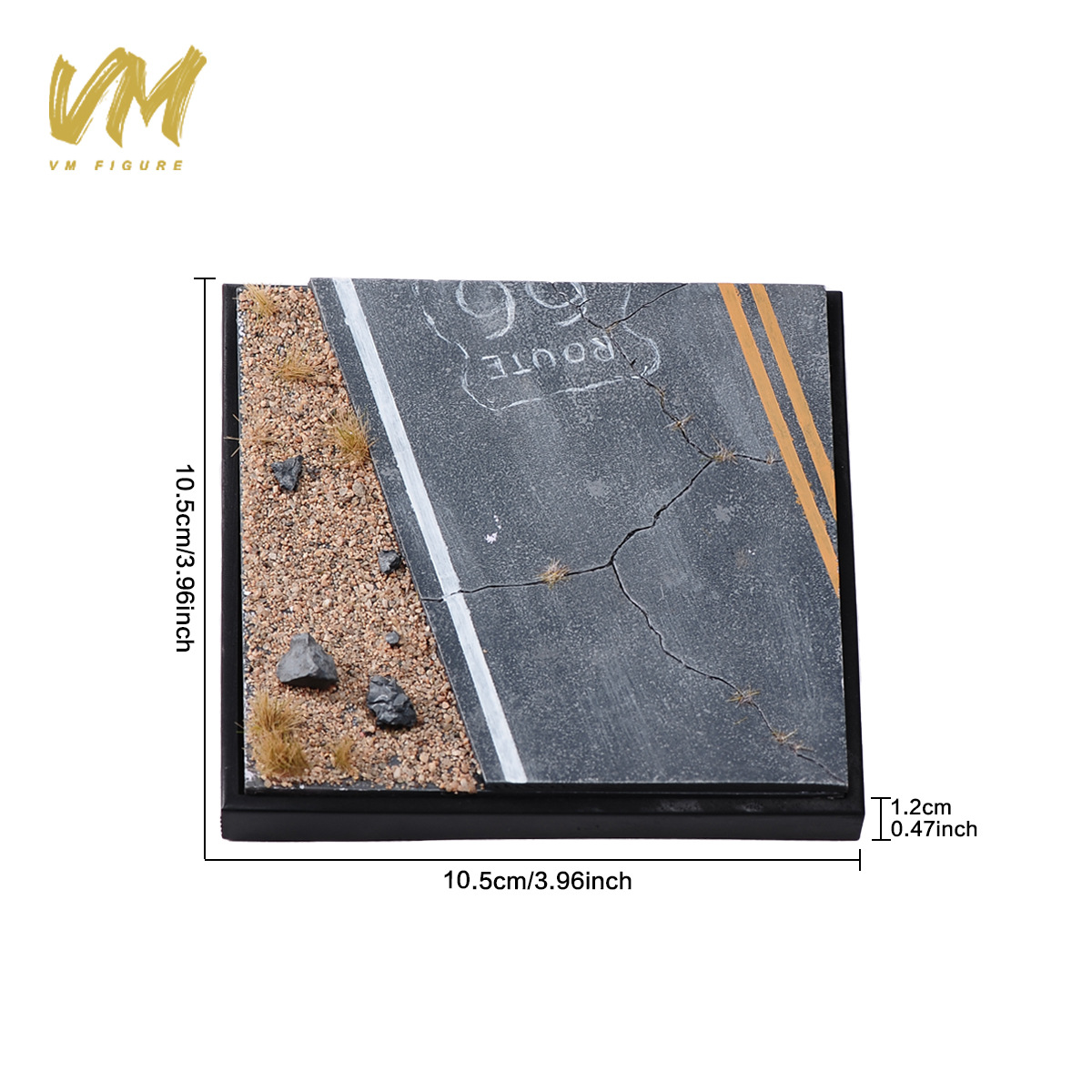 Model Figure Base - Basis Diorama Resin 1:64 untuk Mobil