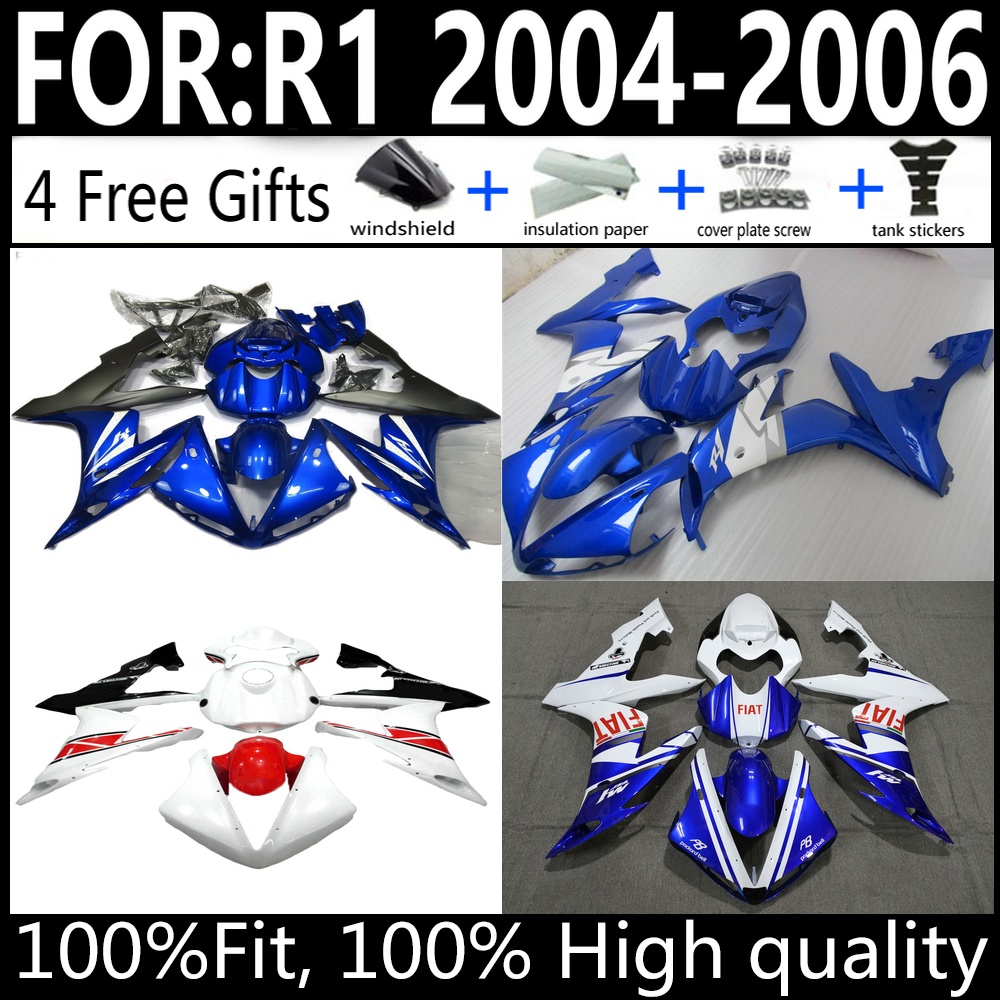 Model Kit Yamaha R1 - Kit Fairing Injeksi Model Knalpot Bawah