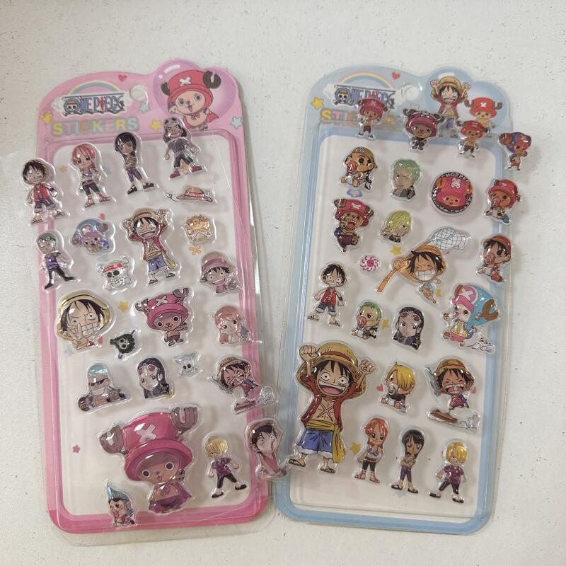Model Kit Girl - Stiker Relief 3D Kartun One Piece