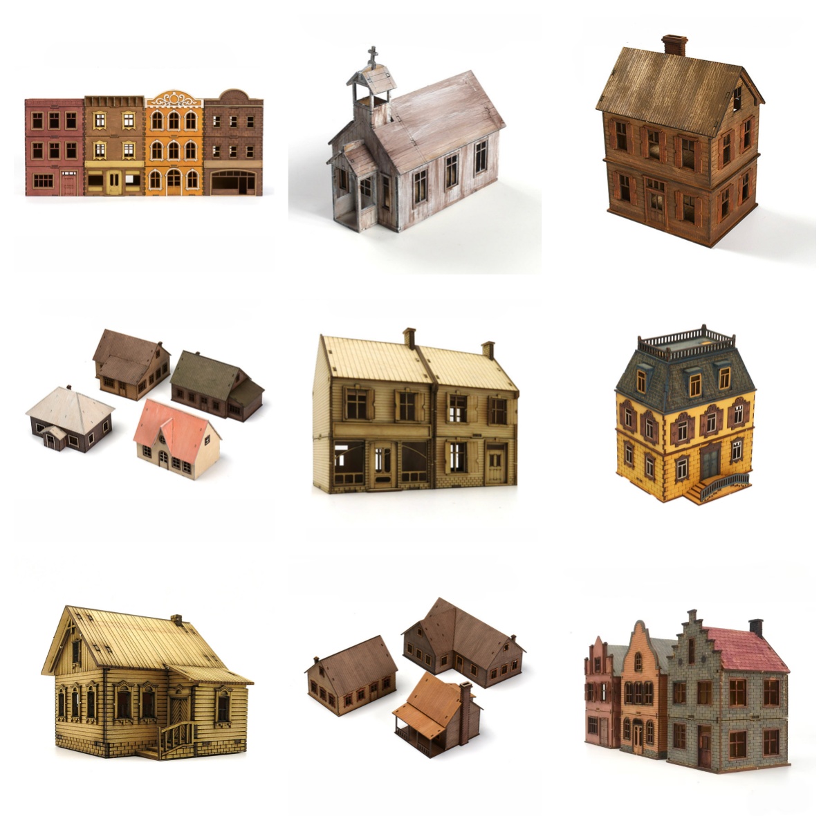 Model Kit Instructions - Rumah Kayu Rakitan 1/72 Arsitektur Eropa