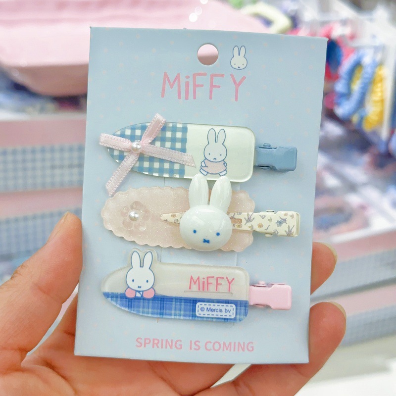 Jepit rambut kelinci Miffy bar - Model Kit Girl ulasan dan harga