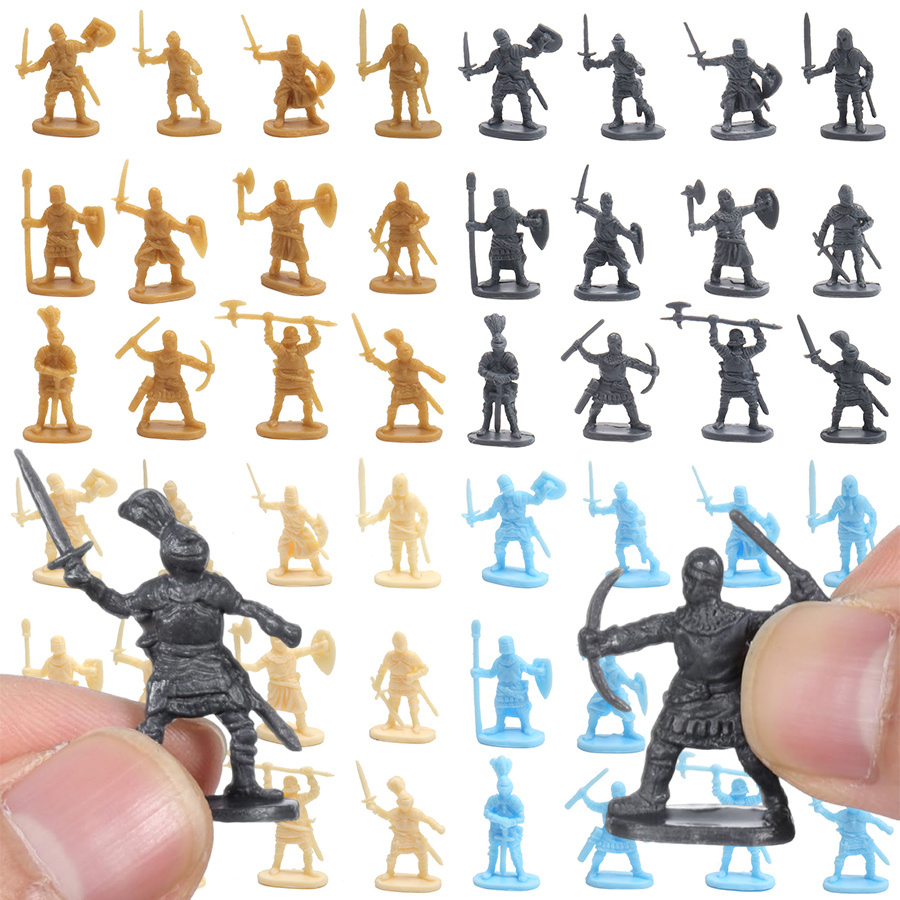 49pcs Miniatur Prajurit Abad P - Model Kit Gunpla ulasan dan harga