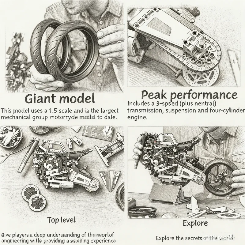 1920pcs Blok Bangunan Sepeda M - Model Kit Motor Nuclear ulasan dan harga