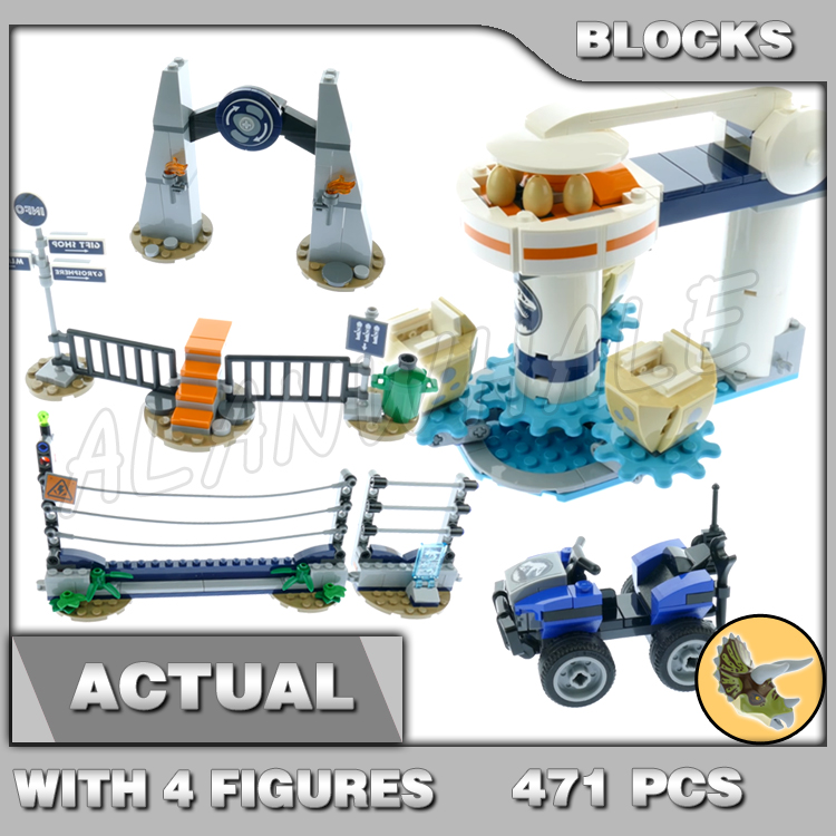 471pcs Jurassic World Tricerat - Model Kit Jurassic Park ulasan dan harga