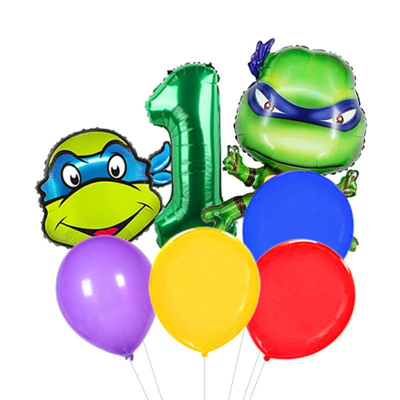 Set Balon Foil Kura-Kura Ninja - Model Kit Ninja ulasan dan harga