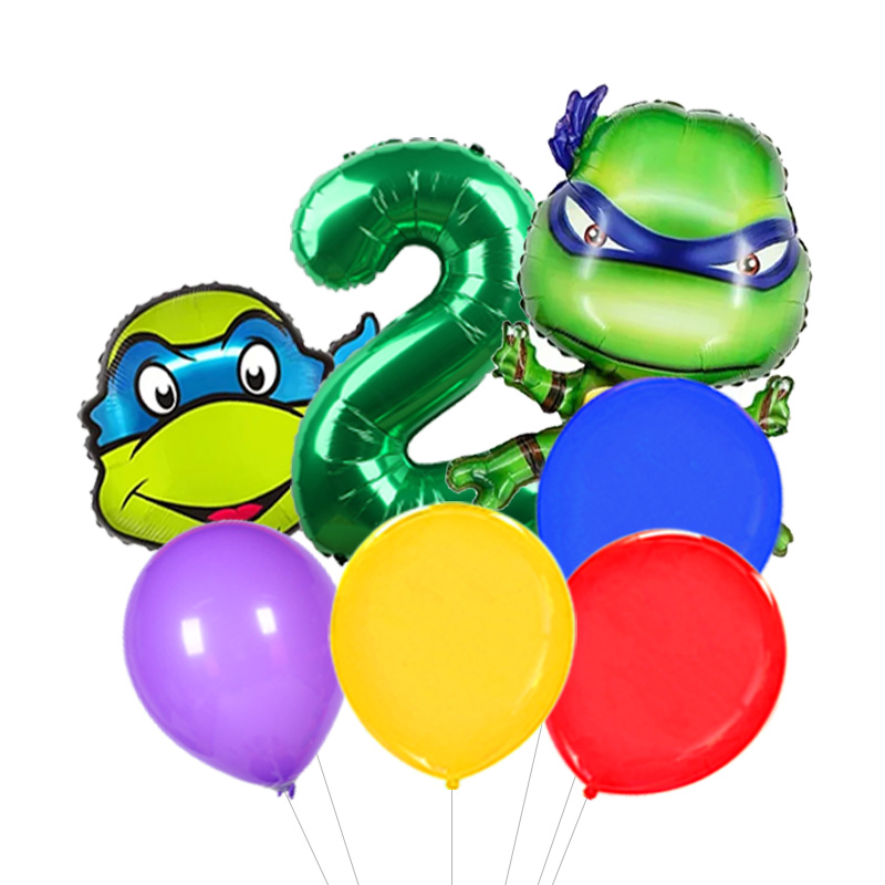 Set Balon Foil Kura-Kura Ninja - Model Kit Ninja ulasan dan harga