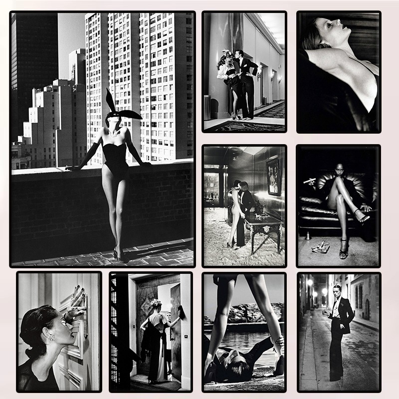 Poster Wanita Seksi Mode Hitam - Model Kit Nuke Matrix ulasan dan harga