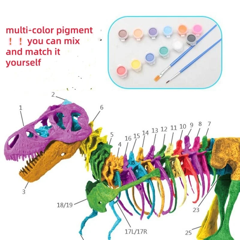 Besar DIY kerangka dinosaurus  - Model Kit Jurassic Park ulasan dan harga