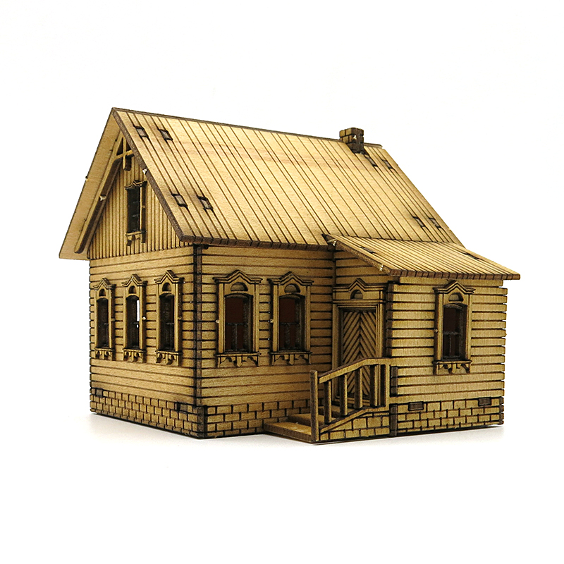 Rumah Kayu Rakitan 1/72 Arsite - Model Kit Instructions ulasan dan harga