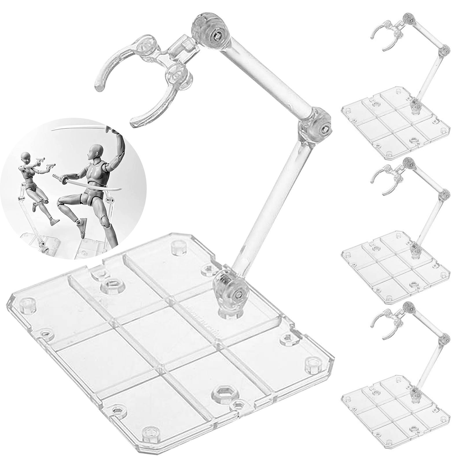 Dudukan Figur Aksi Bening, Dud - Model Kit Gunpla ulasan dan harga