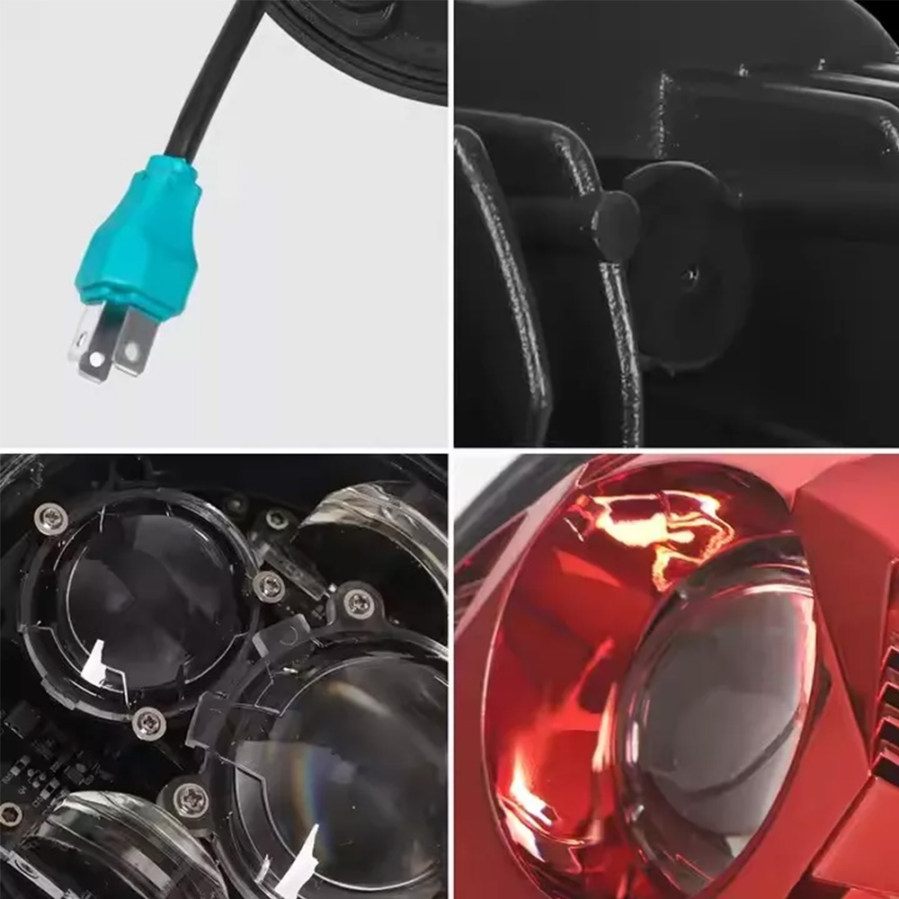 Lampu Depan Motor Proyektor LE - Model Kit Harley Davidson ulasan dan harga